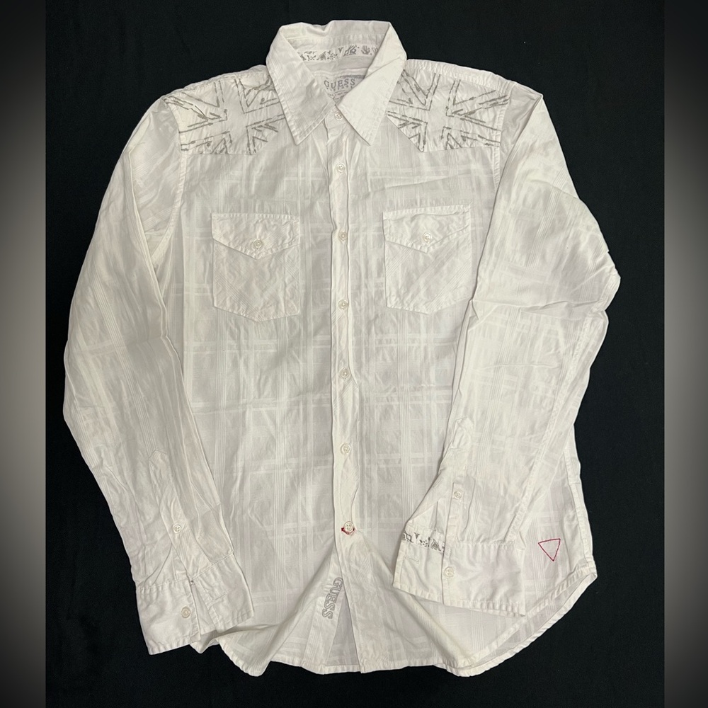 Men’s Guess White Casual Shirt